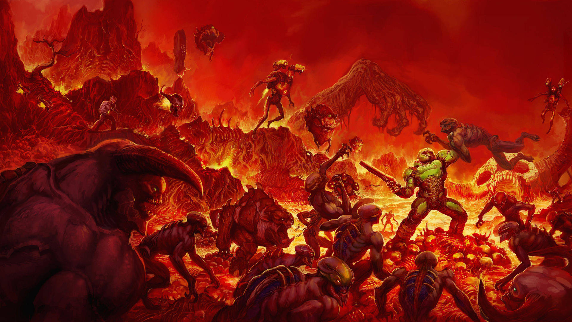 Discovery splash banner for DOOM Community Discord server