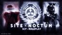 Discovery splash banner for Site Noctum | SCP:RP Discord server