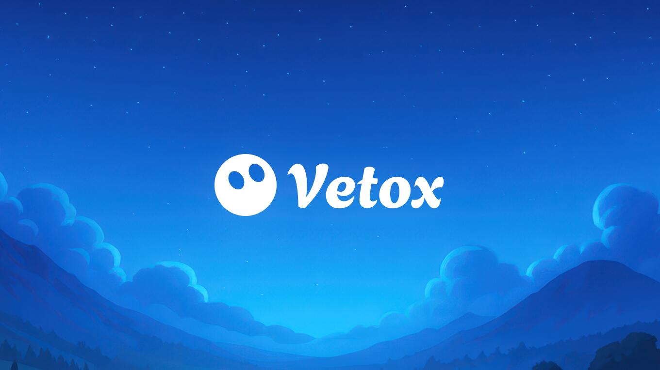 Discovery splash banner for Vetox Support Discord server