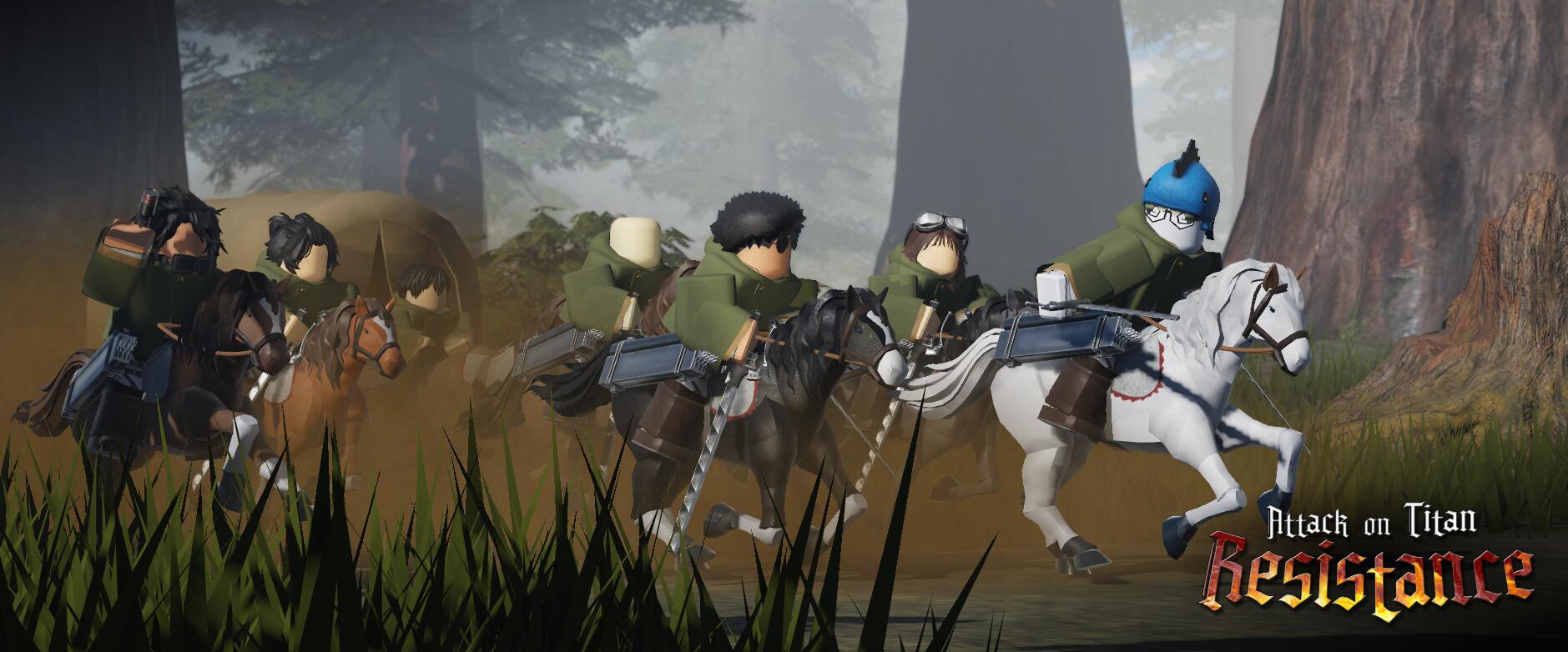 Discovery splash banner for AOT : Resistance Discord server