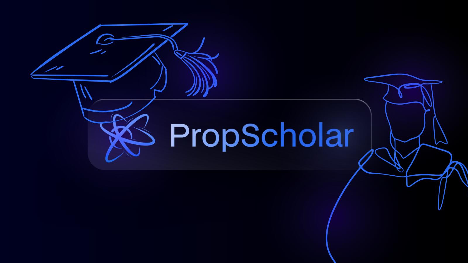 Discovery splash banner for PropScholar Discord server