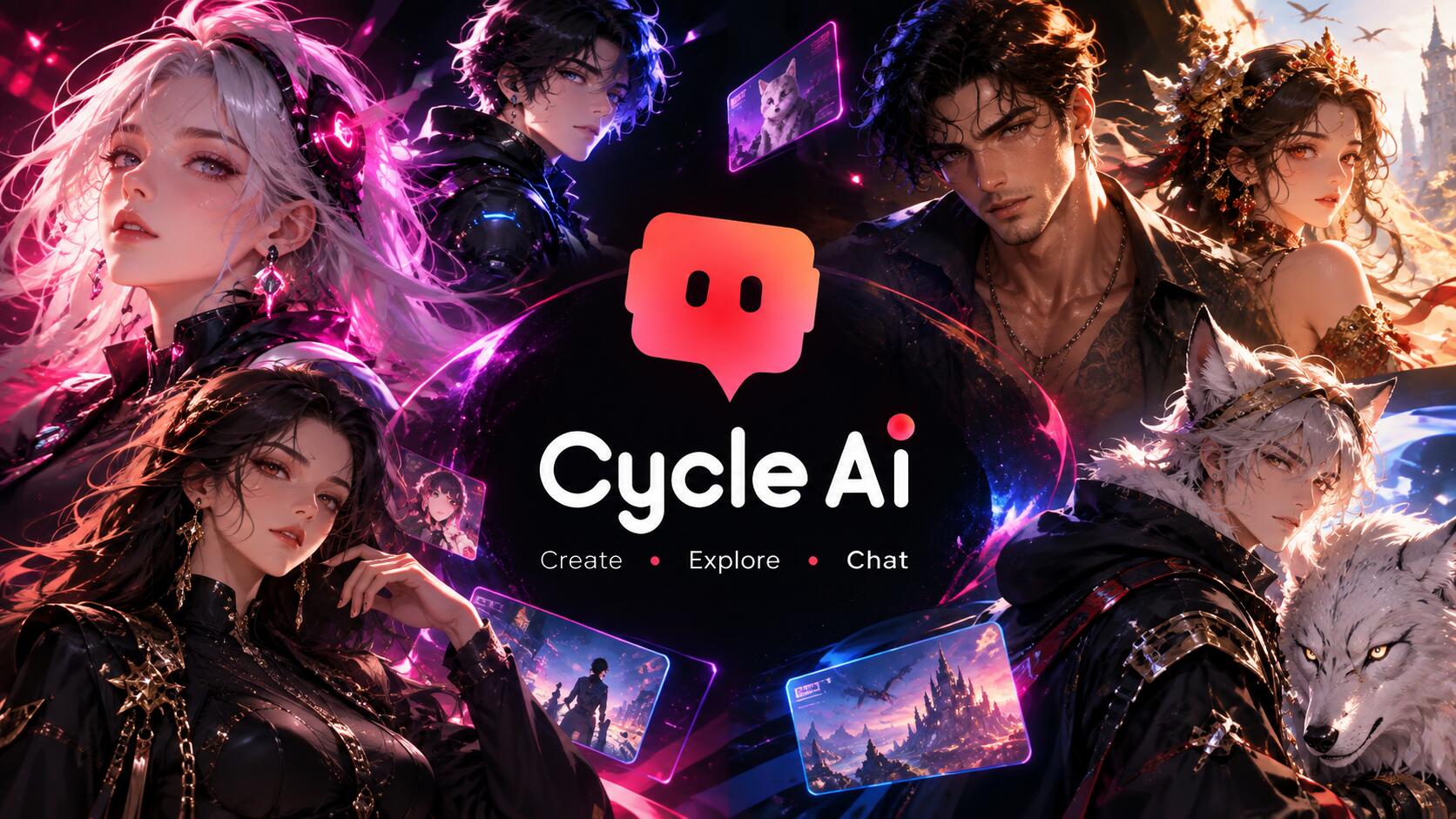 Discovery splash banner for 🎃 Cycle AI Discord server