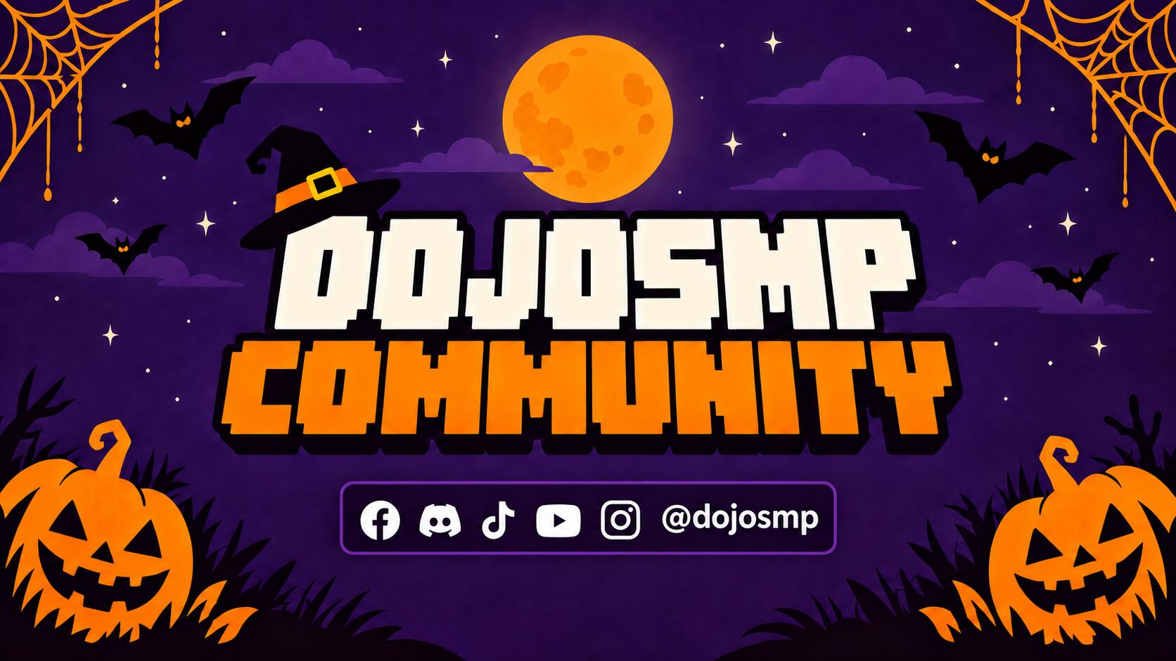 Discovery splash banner for DoJoSMP Community Discord server
