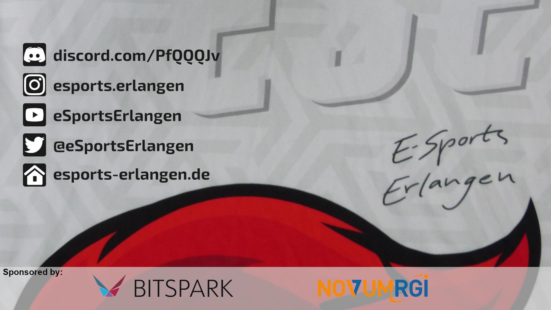 Discovery splash banner for eSports Erlangen Discord server