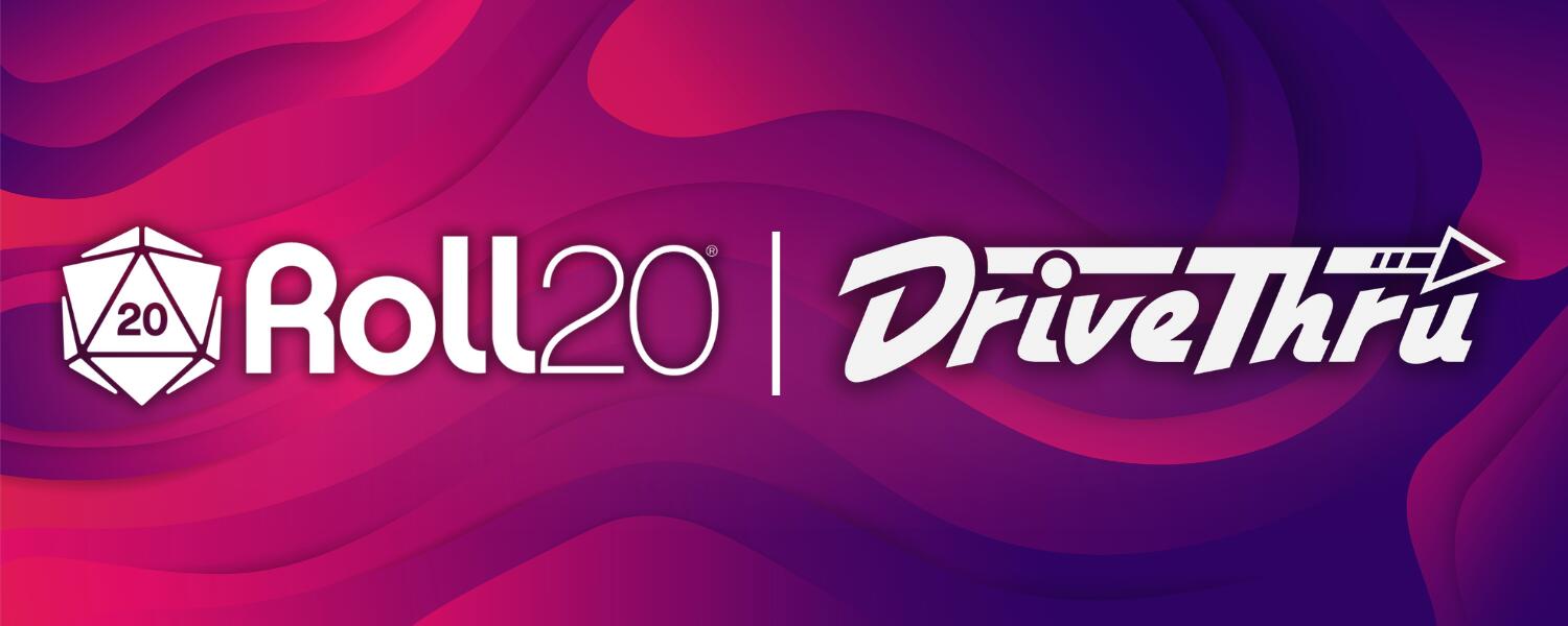 Discovery splash banner for Roll20 | DriveThru Discord Discord server