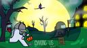 Discovery splash banner for Among Us Brasil (Português) Discord server
