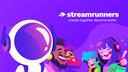 Discovery splash banner for StreamRunners.gg Discord server