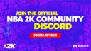 Discovery splash banner for NBA 2K27 Squad Finder® Discord server