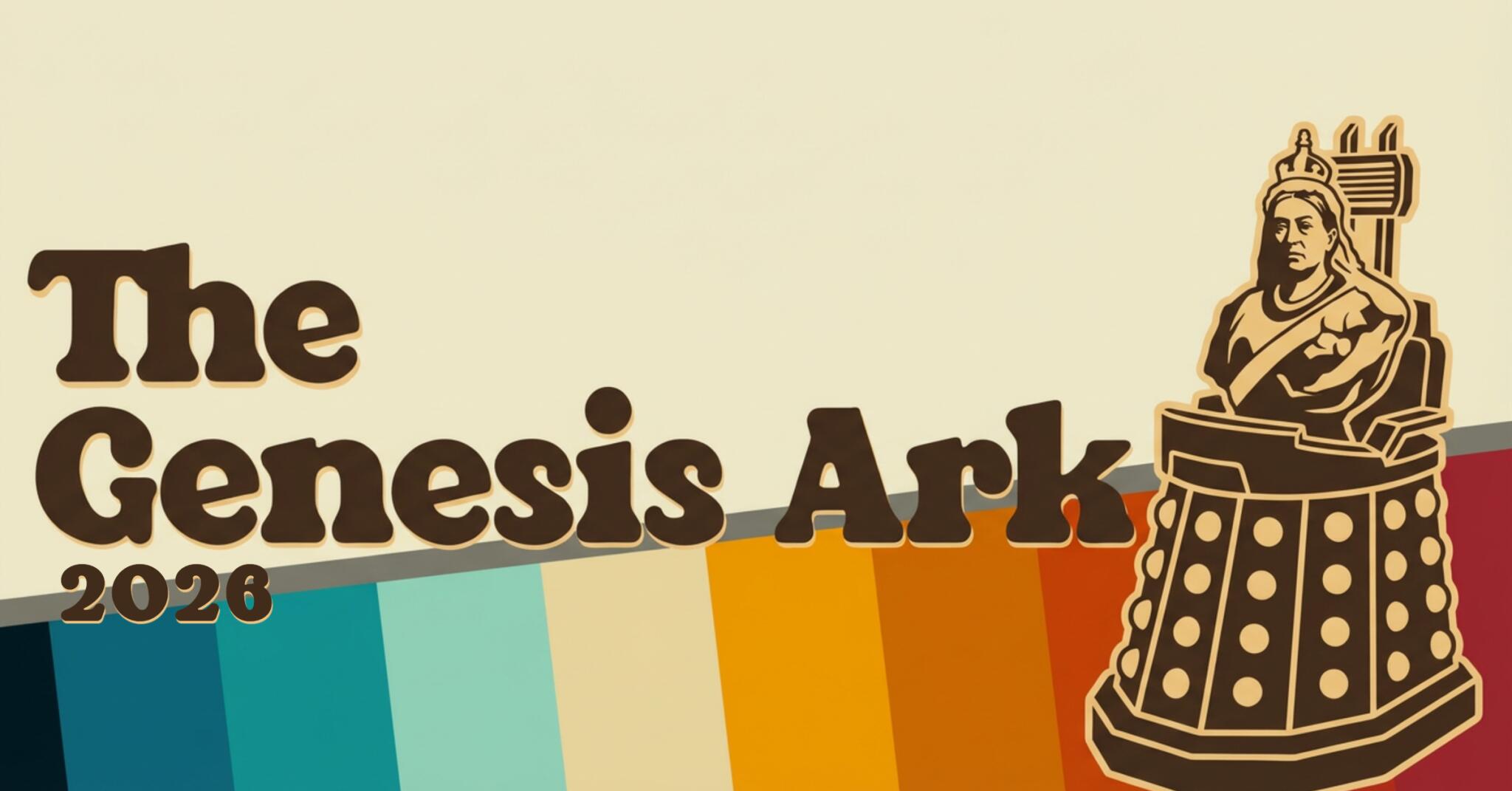 Discovery splash banner for The Genesis Ark Doctor Who Discord Server 🌈🎃 Discord server