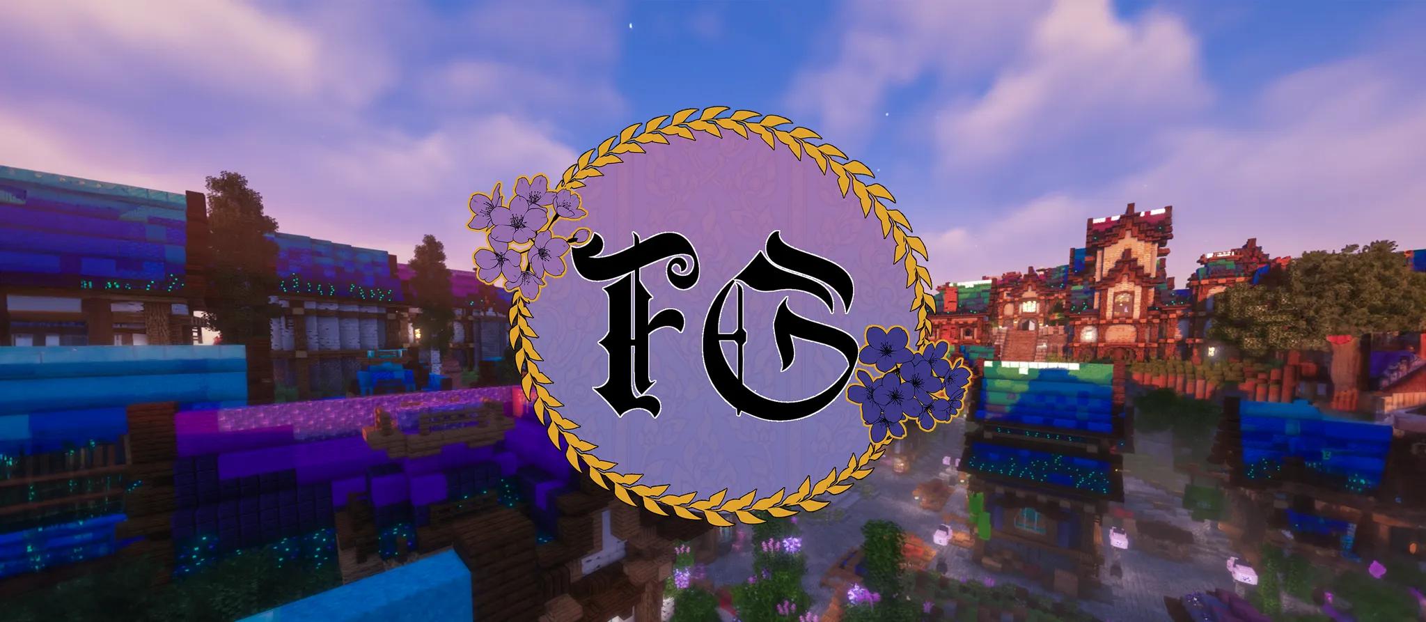 Discovery splash banner for Fey's Gate SMP Discord server