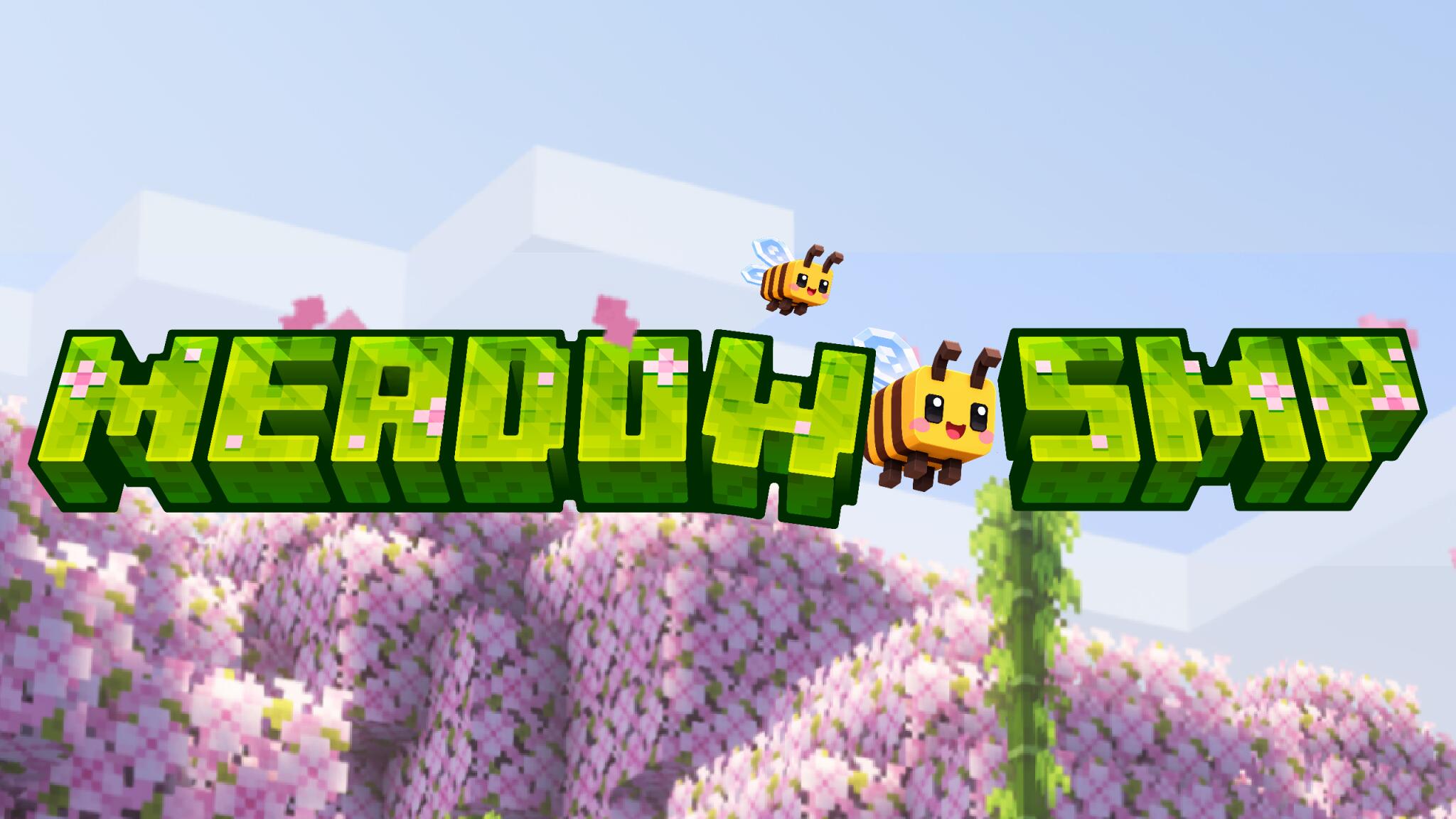 Discovery splash banner for Meadow SMP Discord server