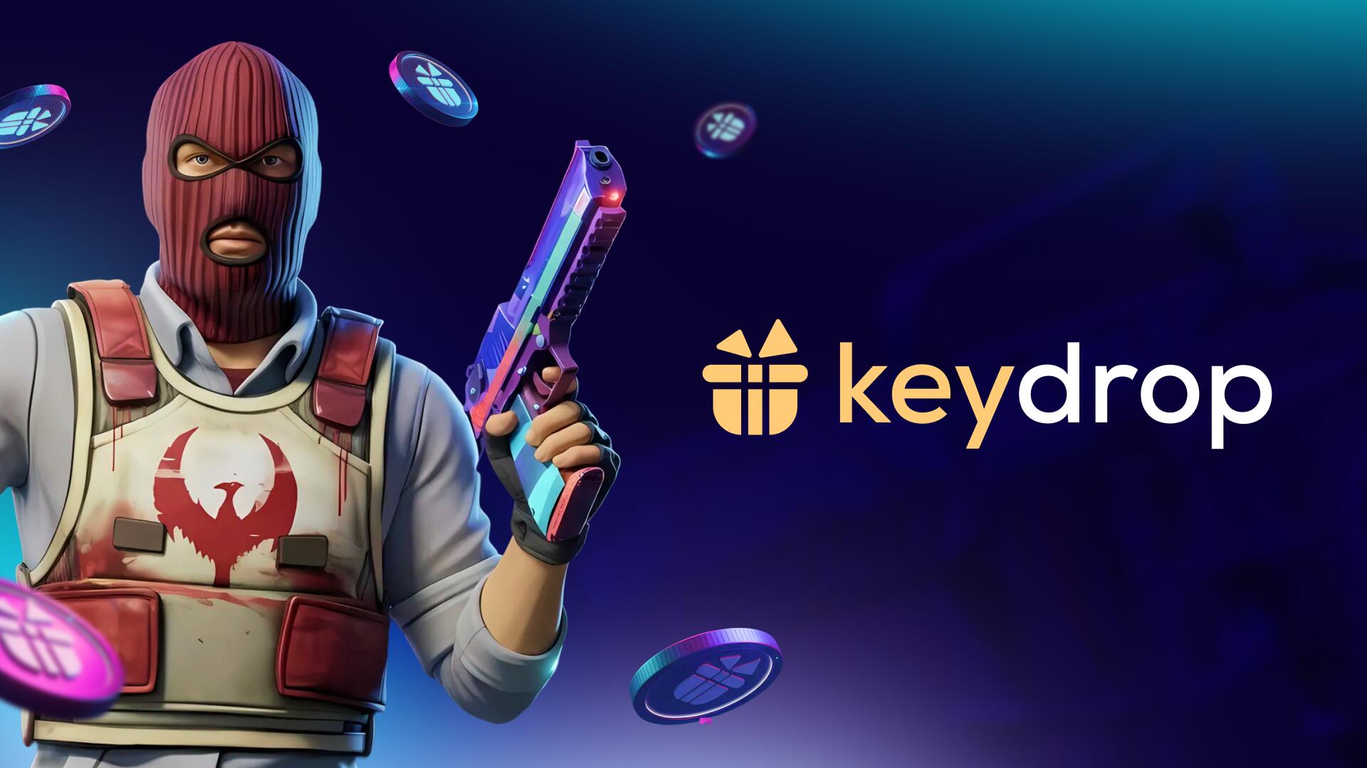 Discovery splash banner for Key-Drop.com Discord server