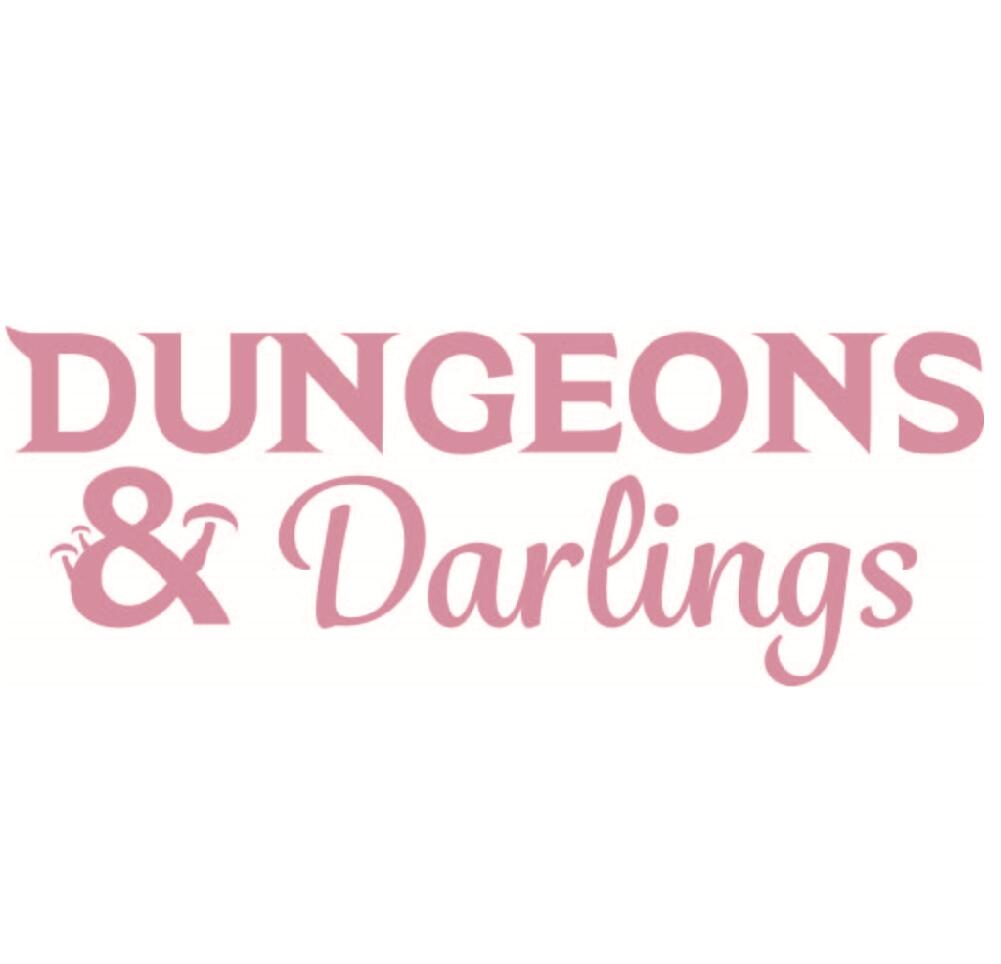 Discovery splash banner for Dungeons and Darlings (Femme D&D Community) Discord server