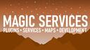 Discovery splash banner for Magic Services and Development Discord server