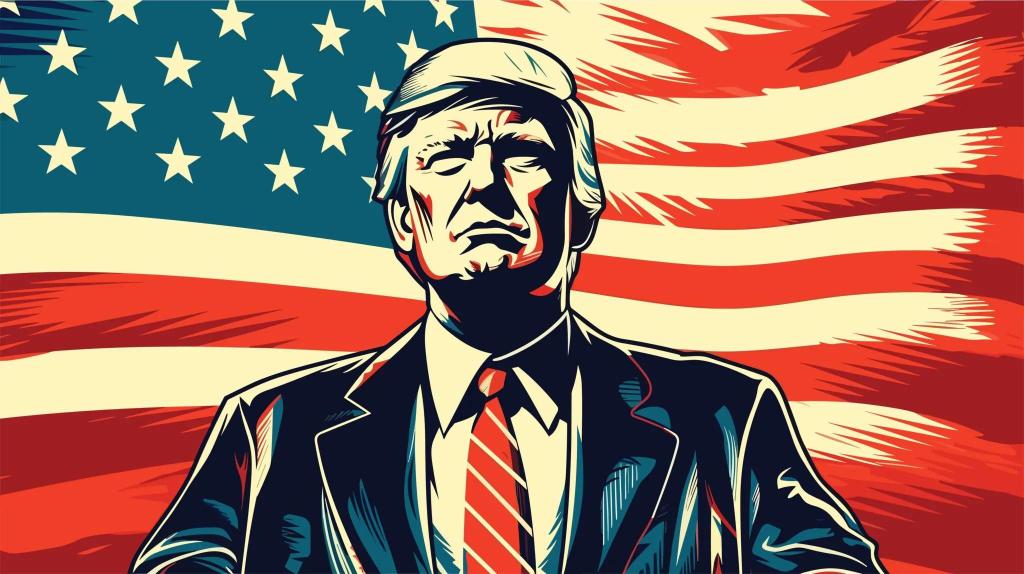 Discovery splash banner for Save America - Trump, MAGA, Politics, News Discord server